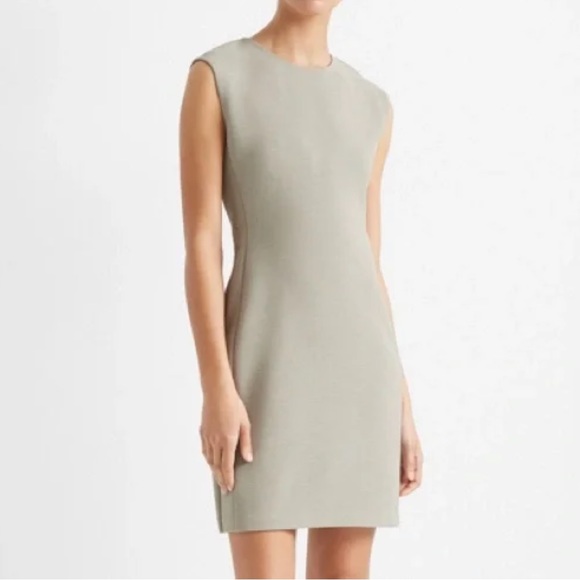 NWT Club Monaco Sculptural Dress Sage Green Gray Size 6 - Picture 1 of 6